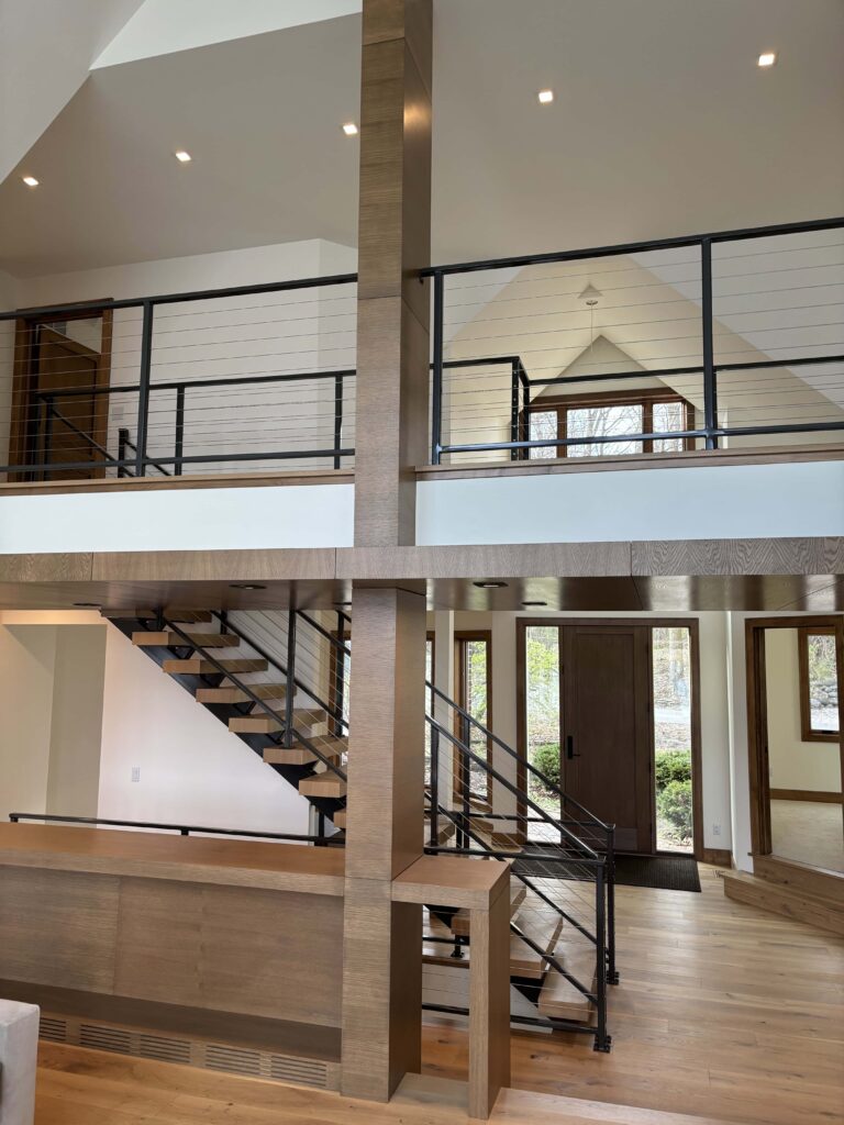 modern updated lighting in open space